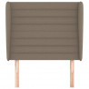 Zagłówek uszak, taupe, 83x23x118/128 cm, tkanina