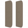 Zagłówek uszak, taupe, 83x16x78/88 cm, tkanina