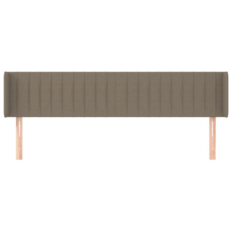 Zagłówek uszak, taupe, 183x16x78/88 cm, tkanina