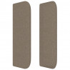 Zagłówek uszak, taupe, 203x16x78/88 cm, tkanina