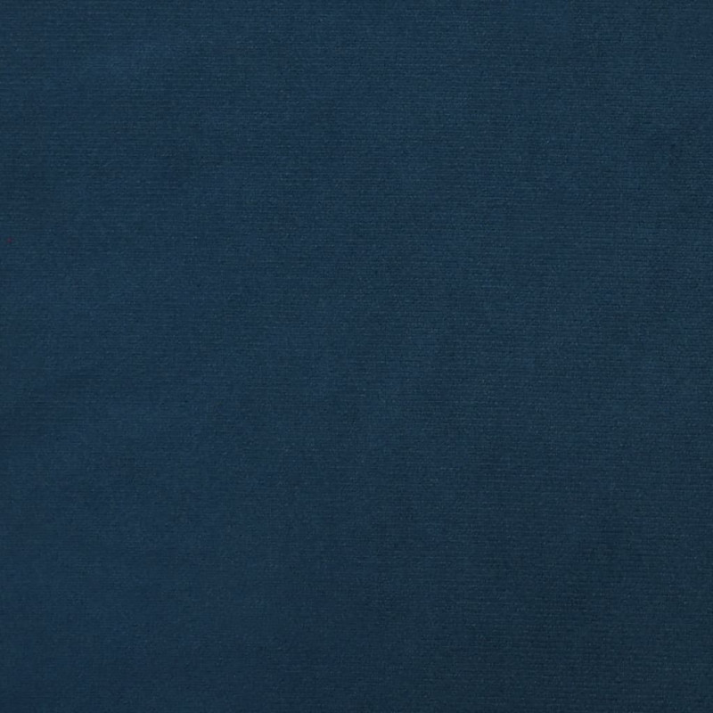 Fotel bujany na drewnianych nogach, z podnóżkiem, niebieski