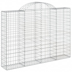 Kosze gabionowe, 30 szt, 200x30x140/160cm, galwanizowane żelazo