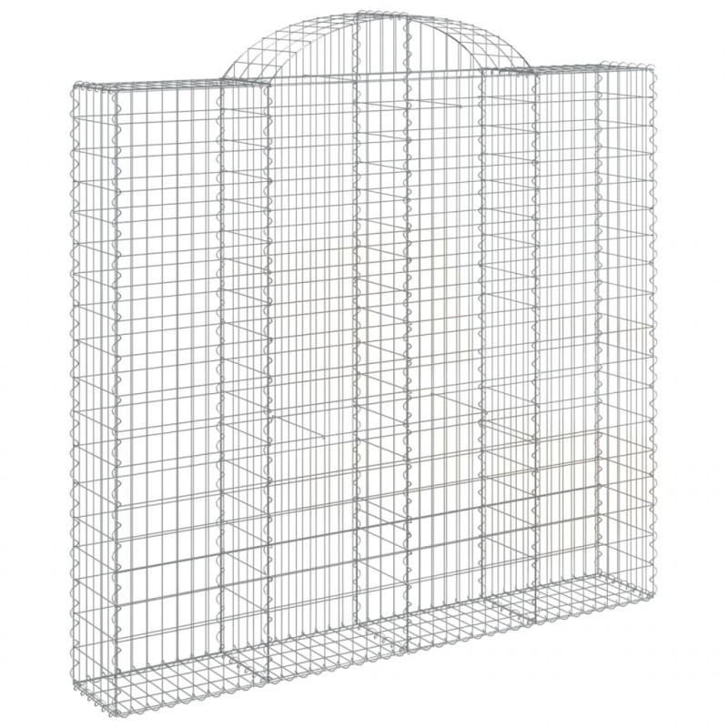 Kosze gabionowe, 20 szt, 200x50x180/200cm, galwanizowane żelazo