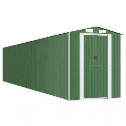 Szopa ogrodowa, zielona, 192x1021x223 cm, stal galwanizowana