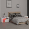 Szafki z oświetleniem LED, 2 szt., białe, 70x36,5x40 cm