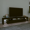Szafka pod TV z oświetleniem LED, czarna, 230x36,5x40 cm