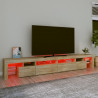 Szafka pod TV z oświetleniem LED, dąb sonoma, 260x36,5x40 cm