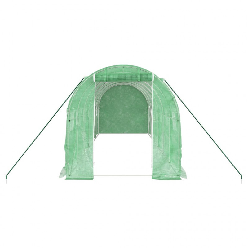 Szklarnia ze stalową ramą, zielona, 12 m², 6x2x2 m