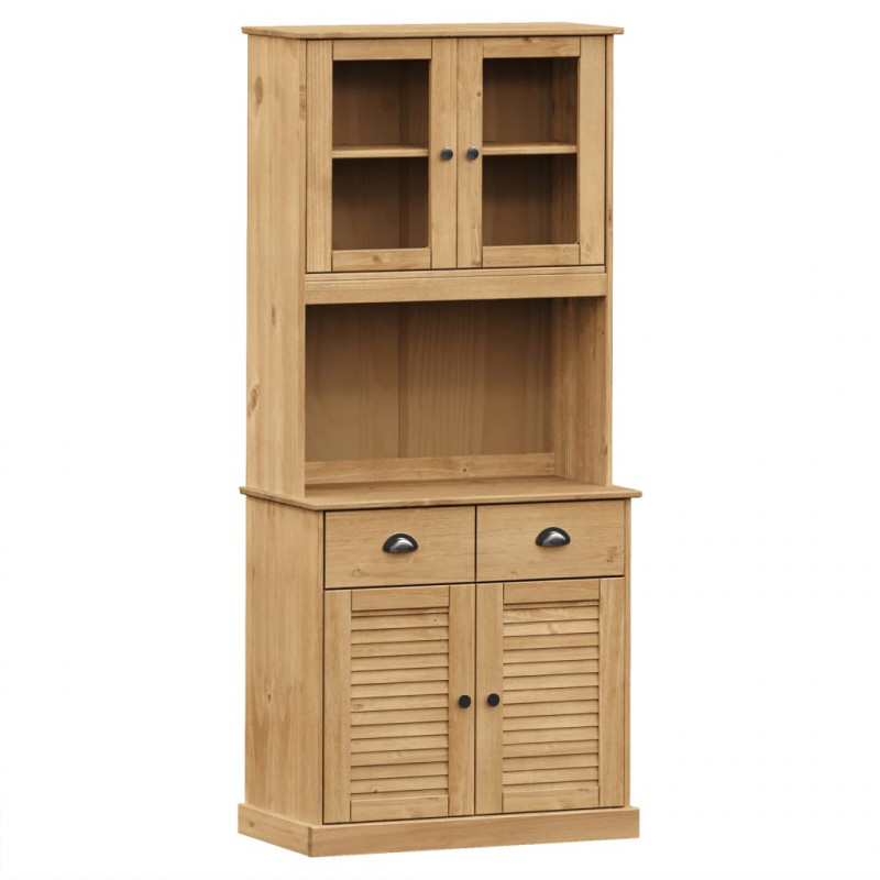 Kredens VIGO, 78x40x175 cm, lite drewno sosnowe