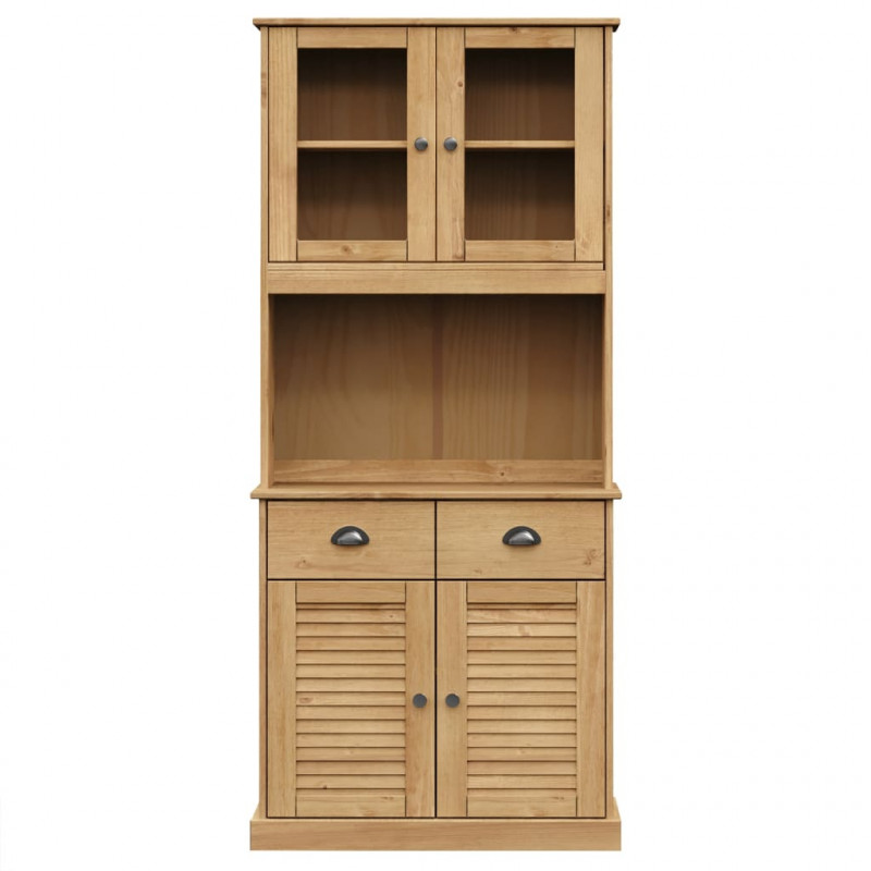 Kredens VIGO, 78x40x175 cm, lite drewno sosnowe