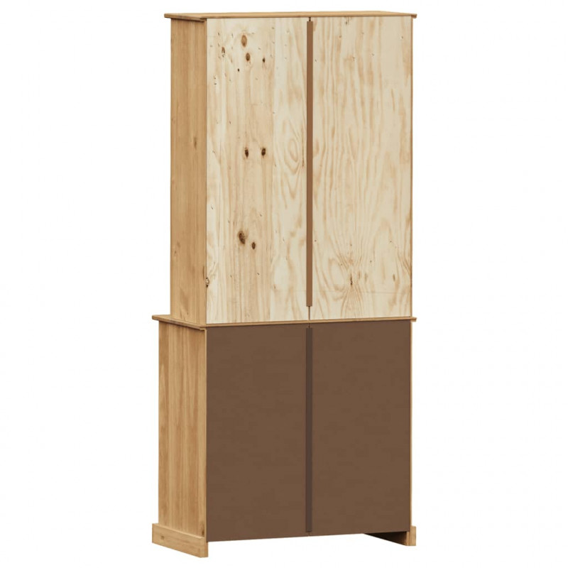 Kredens VIGO, 78x40x175 cm, lite drewno sosnowe