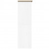 Szafa BODO, biało-brązowa, 99x53,5x173 cm, lite drewno sosnowe