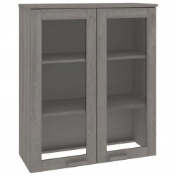 Nadstawka HAMAR, jasnoszara, 85x35x100 cm, lite drewno sosnowe