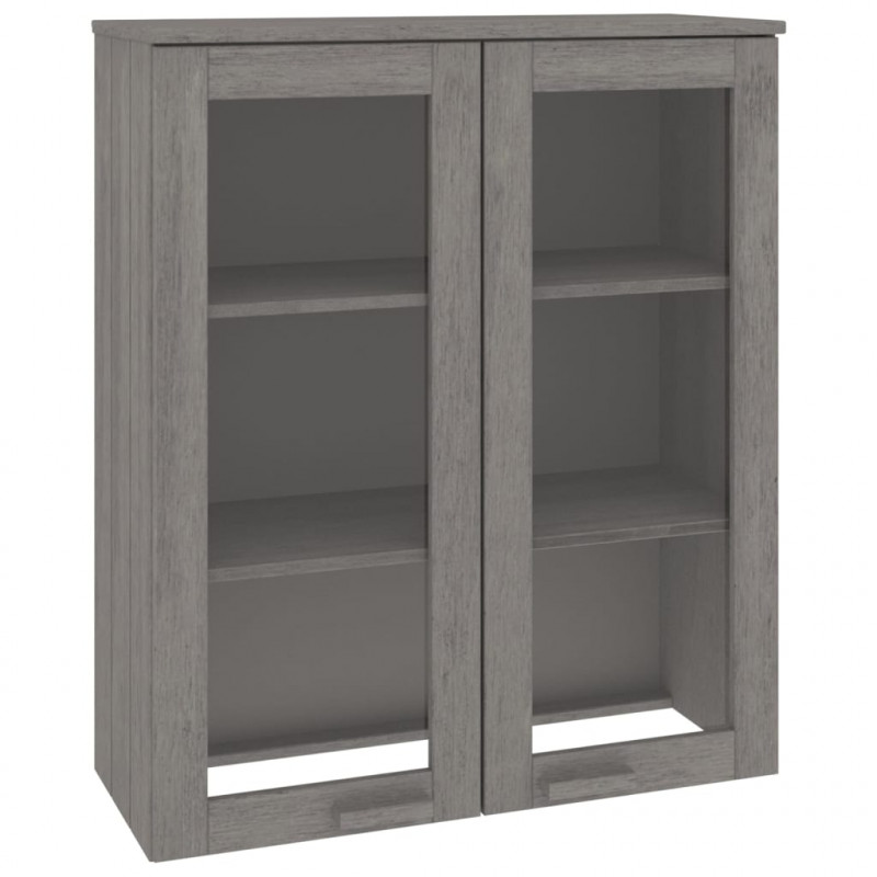 Nadstawka HAMAR, jasnoszara, 85x35x100 cm, lite drewno sosnowe
