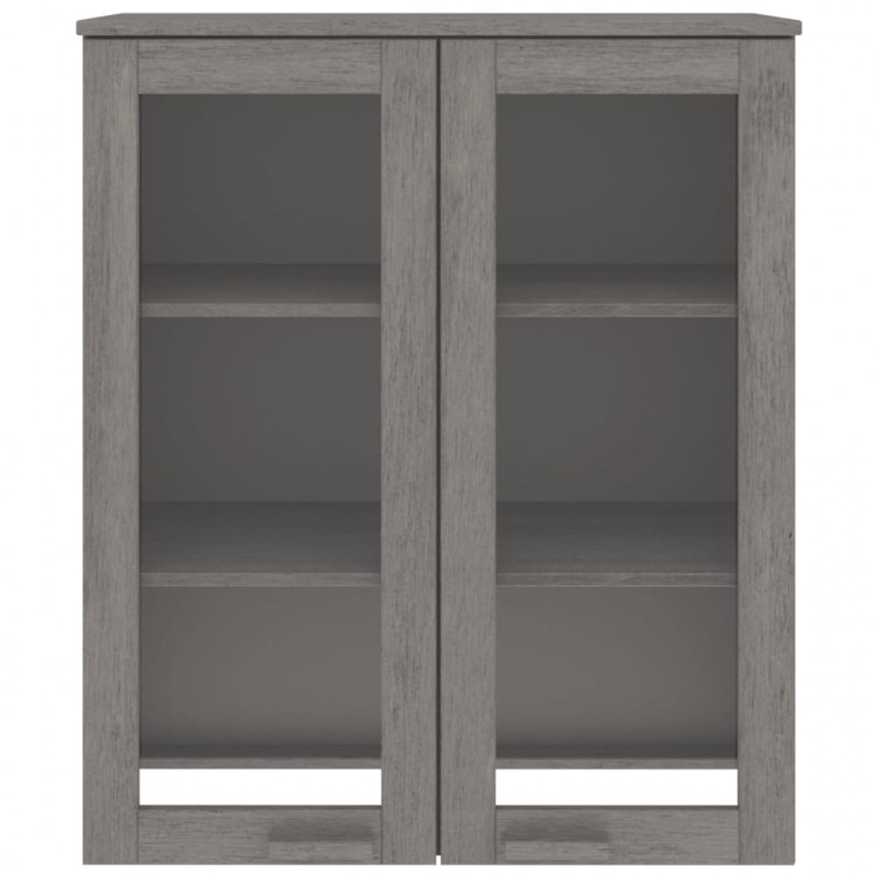 Nadstawka HAMAR, jasnoszara, 85x35x100 cm, lite drewno sosnowe