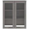 Nadstawka HAMAR, jasnoszara, 85x35x100 cm, lite drewno sosnowe