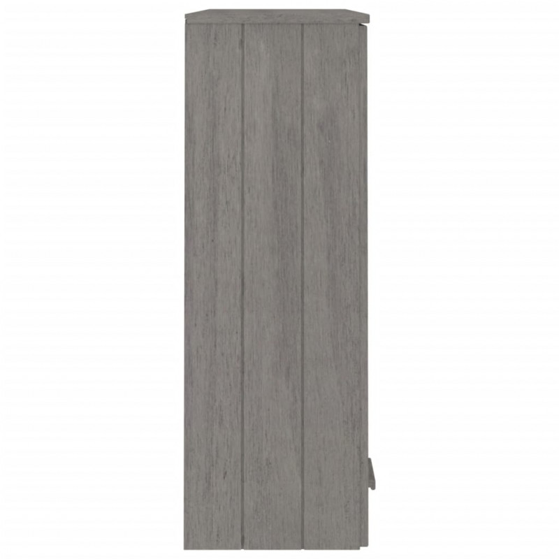Nadstawka HAMAR, jasnoszara, 85x35x100 cm, lite drewno sosnowe