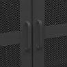 Szafka w stylu industrialnym, czarna, 70x40x115 cm, metalowa