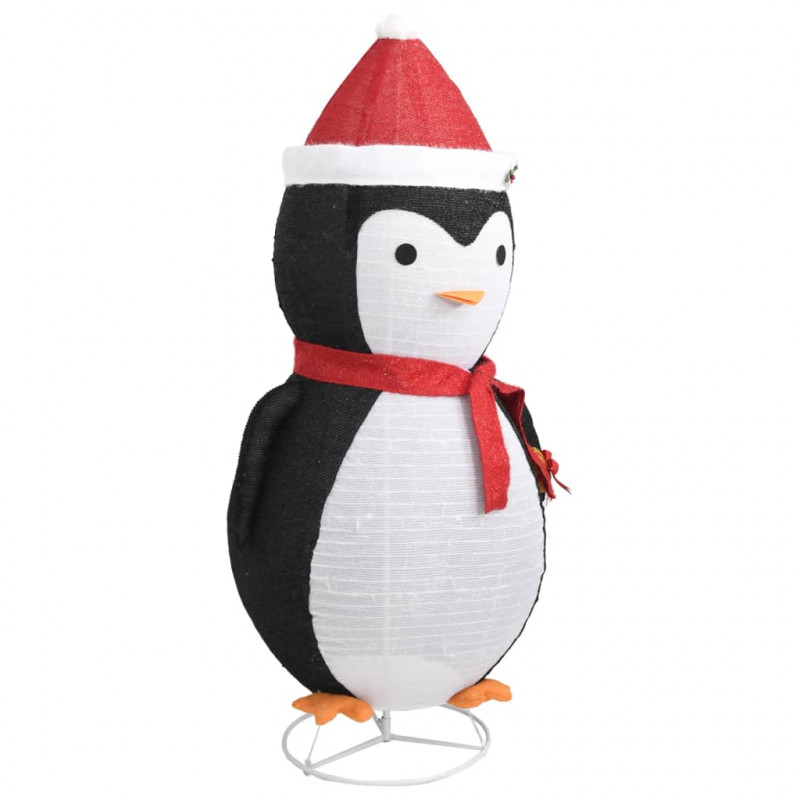 Dekoracja świąteczna pingwin z LED, luksusowa tkanina, 180 cm