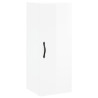 Szafka wisząca, biała o wysokim połysku, 34,5x34x90 cm