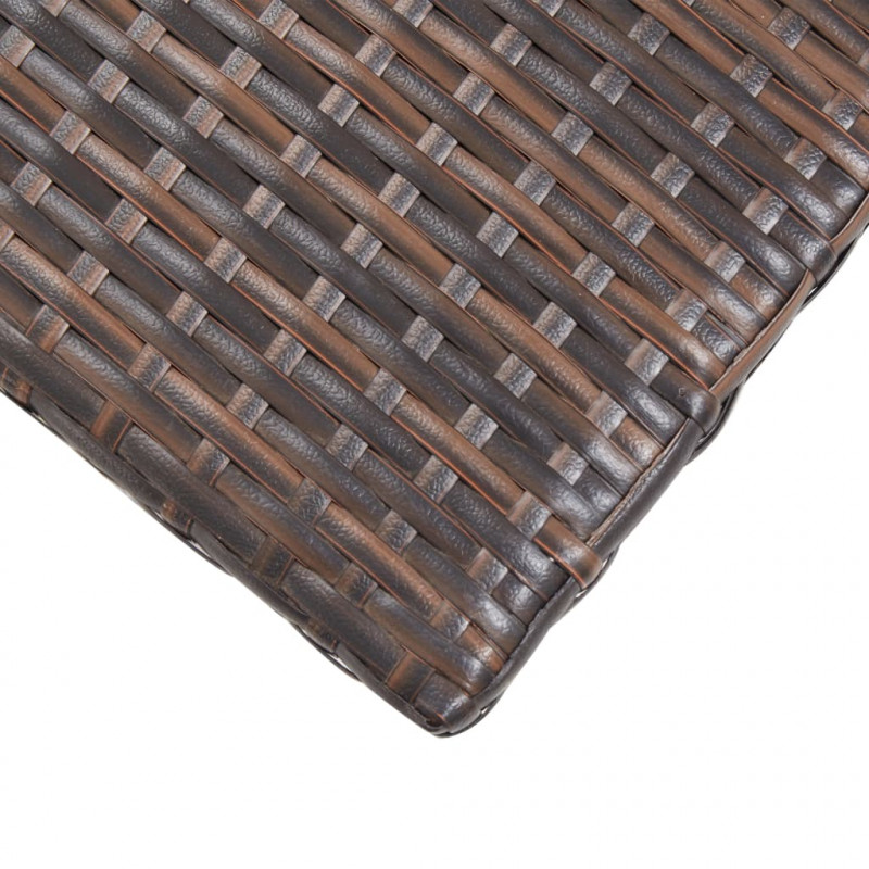 Stolik herbaciany, brązowy, 50 x 50 x 47 cm, polirattan