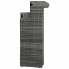 Ogrodowy stolik barowy, szary, 120x55x110 cm, polirattan