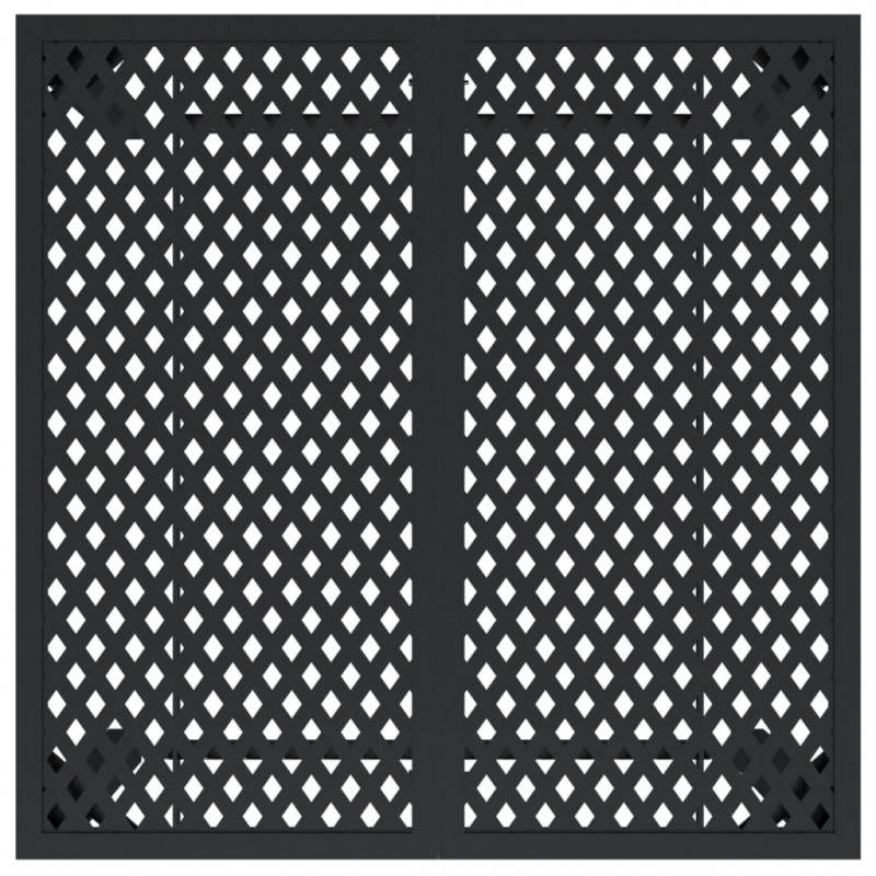 Stolik ogrodowy, antracytowy, 80x80x72 cm, stal