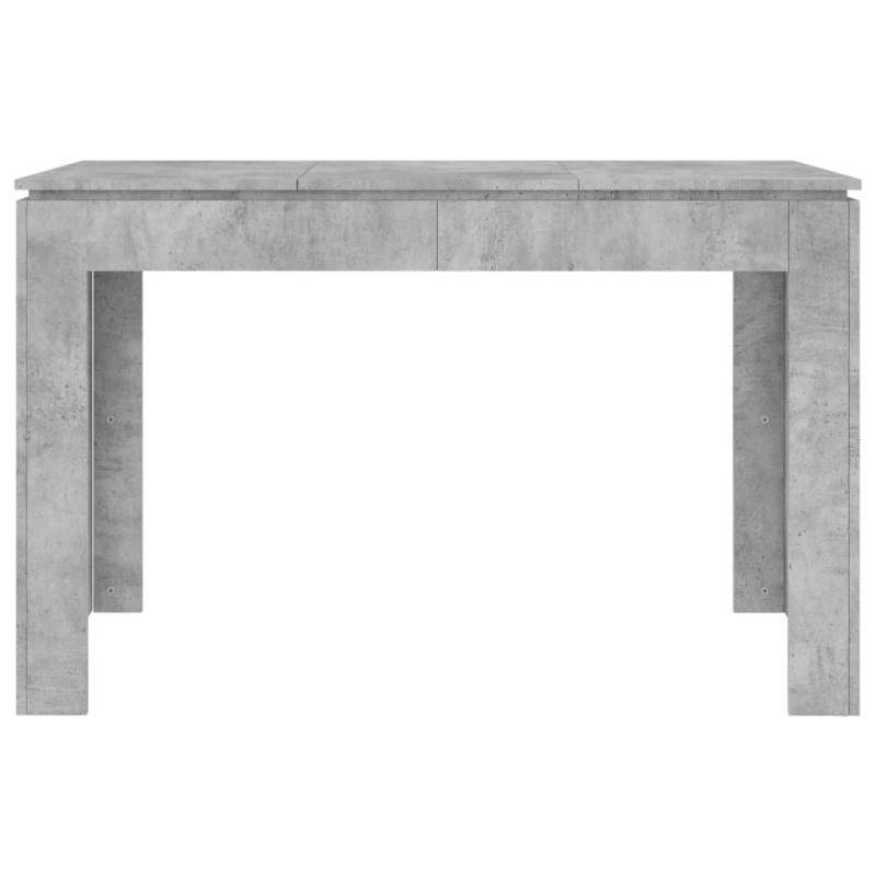 Stół jadalniany, betonowy szary, 120x60x76 cm