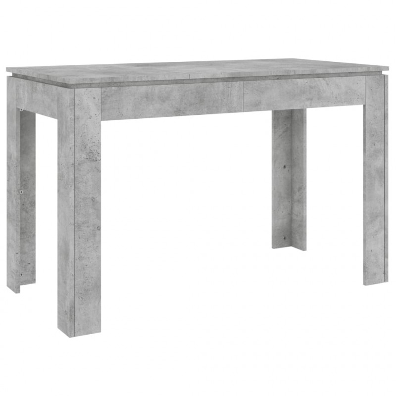 Stół jadalniany, betonowy szary, 120x60x76 cm