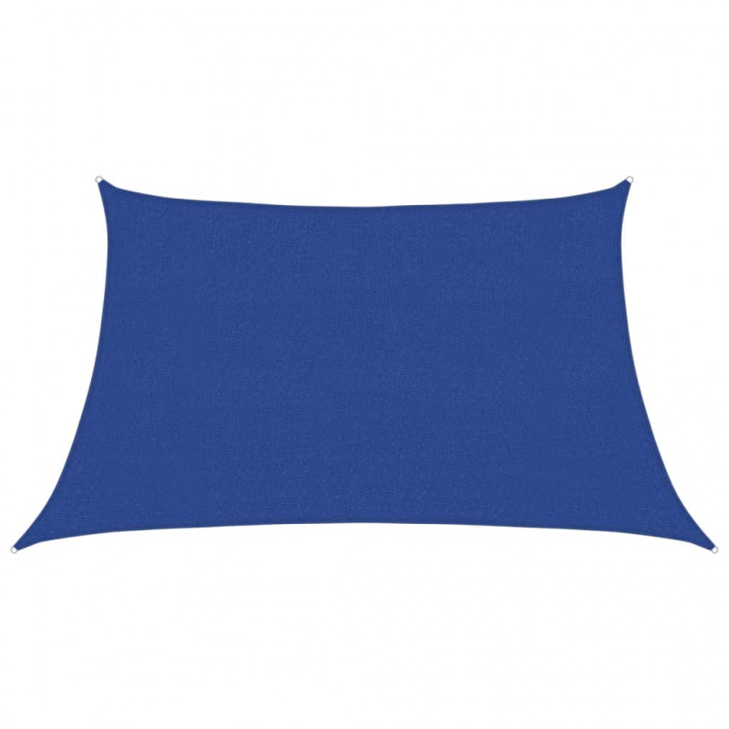Żagiel przeciwsłoneczny, 160 g/m², niebieski, 3/4x2 m, HDPE