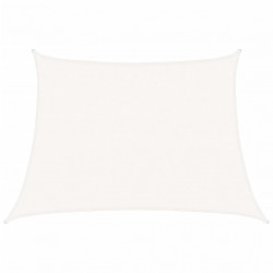 Żagiel przeciwsłoneczny, 160 g/m², biały, 4/5x3 m, HDPE