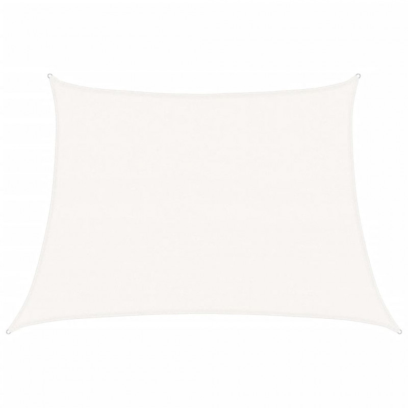 Żagiel przeciwsłoneczny, 160 g/m², biały, 4/5x3 m, HDPE