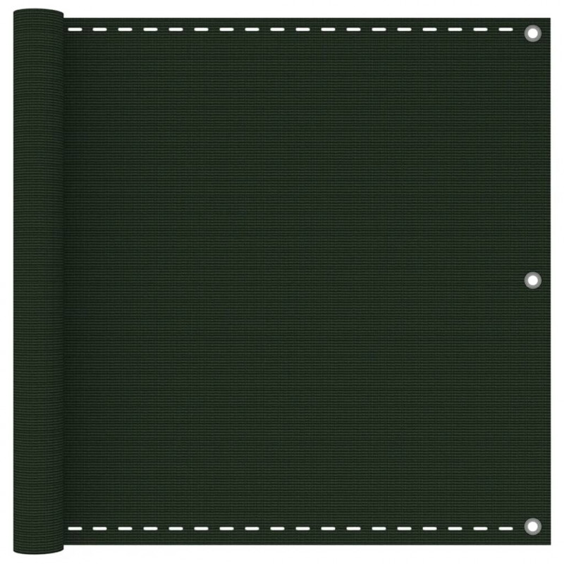 Parawan balkonowy, ciemnozielony, 90x300 cm, HDPE