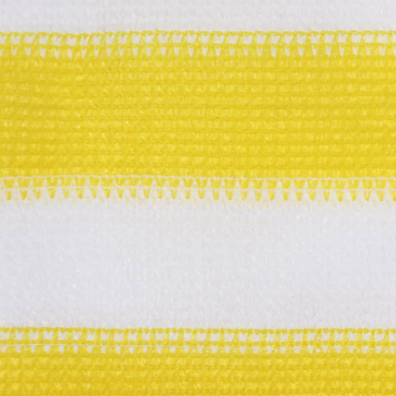 Parawan balkonowy, żółto-biały, 120x500 cm, HDPE
