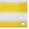 Parawan balkonowy, żółto-biały, 120x500 cm, HDPE
