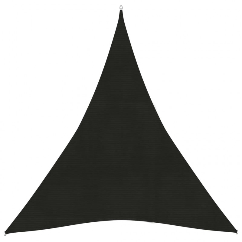Żagiel przeciwsłoneczny, 160 g/m², czarny, 4x5x5 m, HDPE