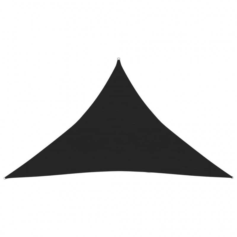 Żagiel przeciwsłoneczny, 160 g/m², czarny, 4x4x5,8 m, HDPE