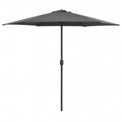 Parasol ogrodowy na aluminiowym słupku, 270x246 cm, antracytowy