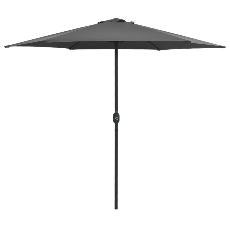 Parasol ogrodowy na aluminiowym słupku, 270x246 cm, antracytowy