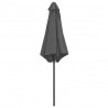 Parasol ogrodowy na aluminiowym słupku, 270x246 cm, antracytowy