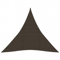 Żagiel przeciwsłoneczny, 160 g/m², brązowy, 4,5x4,5x4,5 m