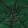 4-poziomowy parasol na aluminiowym słupku, zielony, 3x3 m