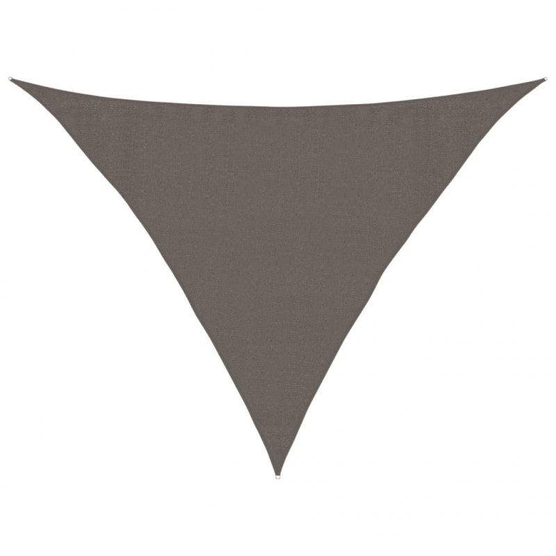 Żagiel przeciwsłoneczny 160 g/m², antracyt, 3,5x3,5x4,9 m, HDPE