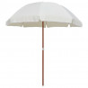 Parasol ogrodowy na stalowym słupku, 240 cm, piaskowy