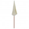 Parasol ogrodowy na stalowym słupku, 240 cm, piaskowy