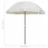 Parasol ogrodowy na stalowym słupku, 240 cm, piaskowy