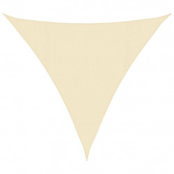 Żagiel przeciwsłoneczny, 160 g/m², kremowy, 4,5x4,5x4,5 m, HDPE