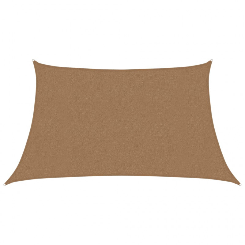 Żagiel przeciwsłoneczny, 160 g/m², taupe, 3/4x2 m, HDPE