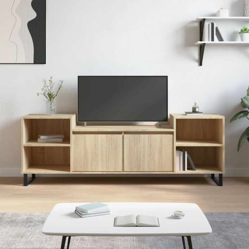 Szafka pod telewizor, dąb sonoma, 160x35x55 cm