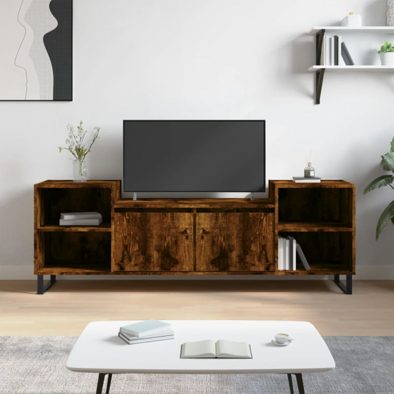 Szafka pod telewizor, przydymiony dąb, 160x35x55 cm